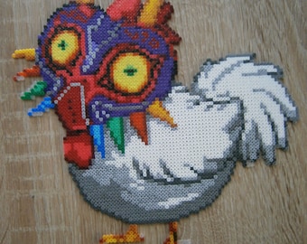 Masked Chicken wall decoration hama beads