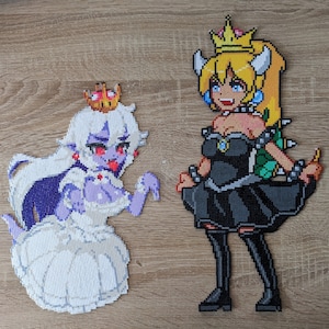 Bowsette and Booette Pixel Art