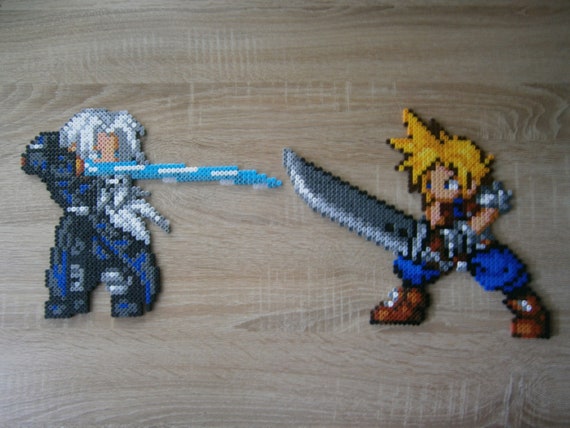 Cloud and Sephiroth Perler Beads - Etsy