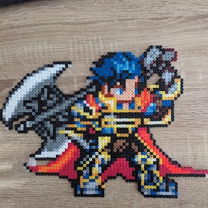 Lyn, Robin, Corrin and Lucina Fire Emblem Perler Beads