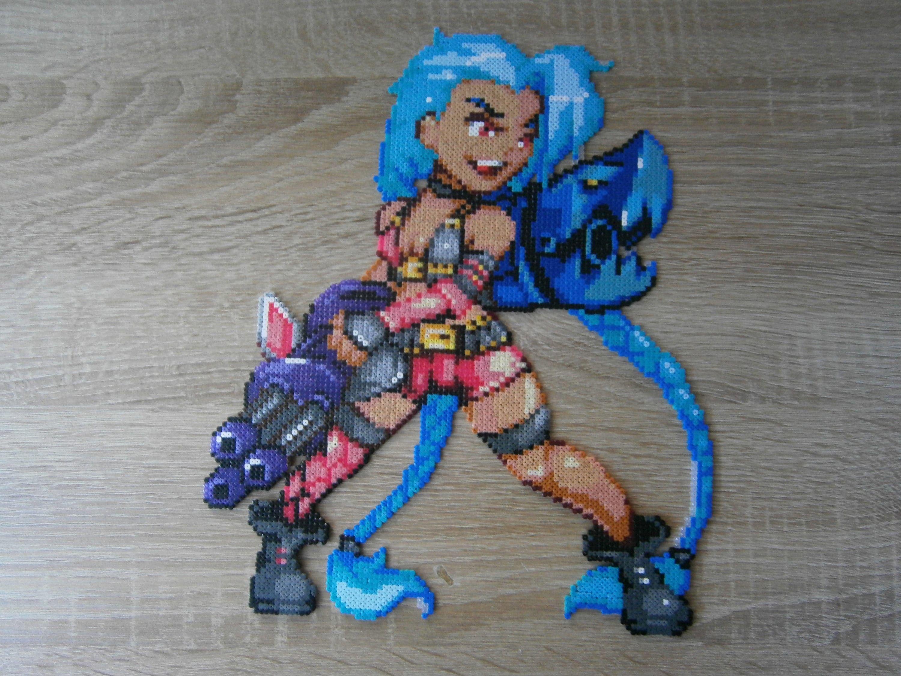 Jinx, Xayah et Rakan Pixel Art
