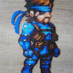 Big Boss and Solid Snake Perler Art image 2