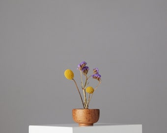 Kleine Surclevase | Knospe Vase | Holz Blumenvase | Gedrechseltes Holz | Altholz | Nussbaum | Kampfer | Redwood | Esche | Weiße Eiche