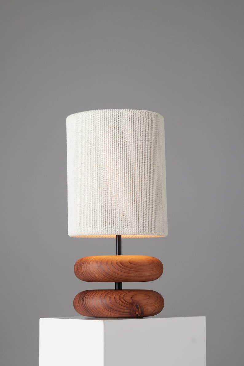 Lampshade Woven Lampshade Recycled Cotton Handstrung Shade OEKA-TEX certified image 7