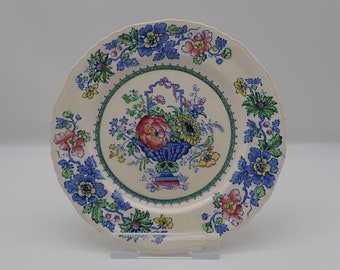 Floral Oriental Vintage Mason/'s Ironstone /'Chinese Garden/' Small Cake StandBonbon Dish