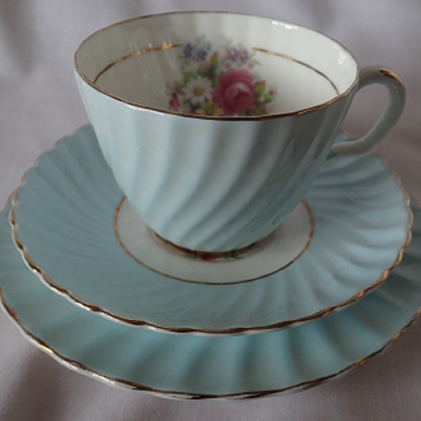 Duck Egg Blue Imperial Bone China Trio