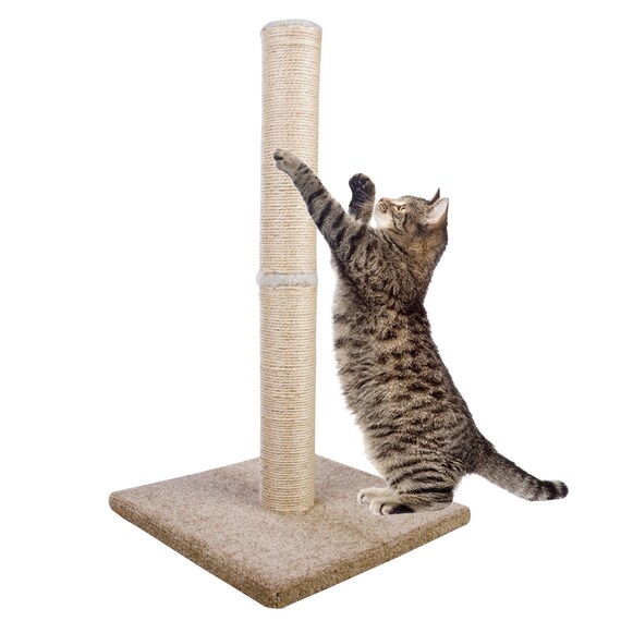 handmade cat scratching post