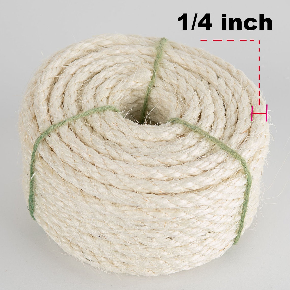 Dimaka White Sisal Rope Natural Fiber Twisted Rope 1/4 inch X Etsy