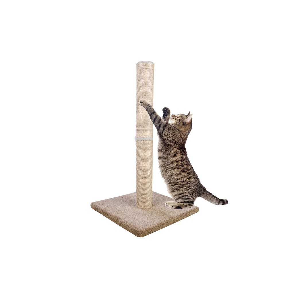 handmade cat scratching post