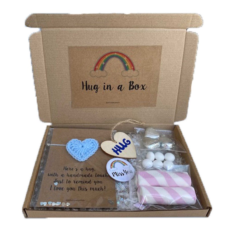 Hug in a Box Gift Set Perfect for family or friend self Etsy