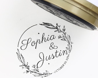 Custom Wedding Invitation Stamp: Personalized Newlywed Letter