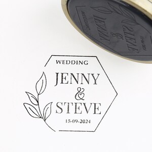 Einladungsstempel zur Hochzeit, bald Mr. und Mrs. Stamp, Verlobungsgeschenk, Monogramm Stempel
