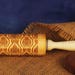 Embossing Rolling Pin, Wooden Embossed Rolling Pin, Cookie Embosser, Clay Roller Stamp, Pattern Biscuit, Pie - EWRP356