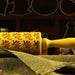 Embossed Rolling Pin, Engraved Wood Rolling Pin, Embosser, Clay Stamp, Stegosaurus, Dinosaur - EWRP318