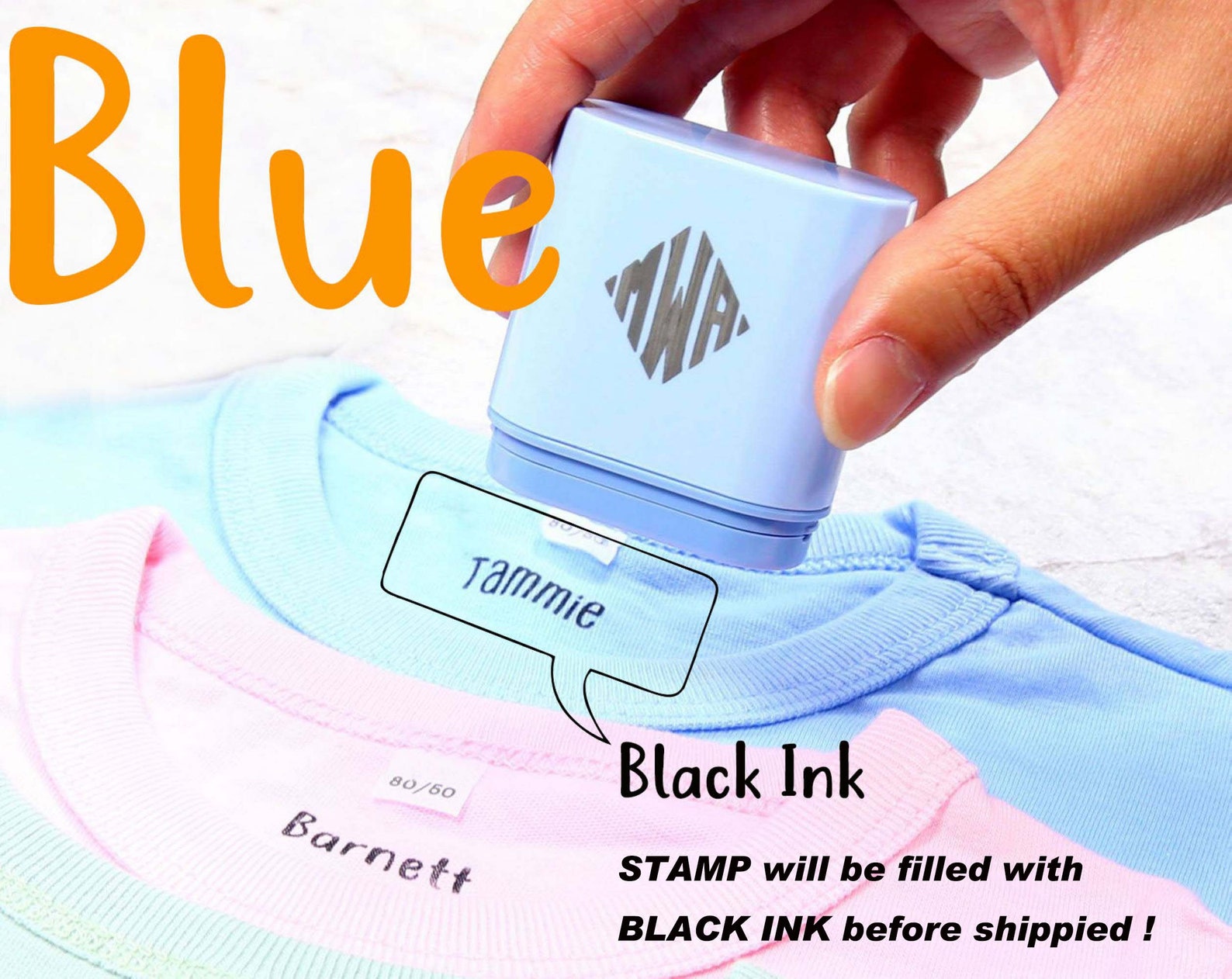 Custom Name Stamp for Clothing School Uniforms T-shirt - Etsy