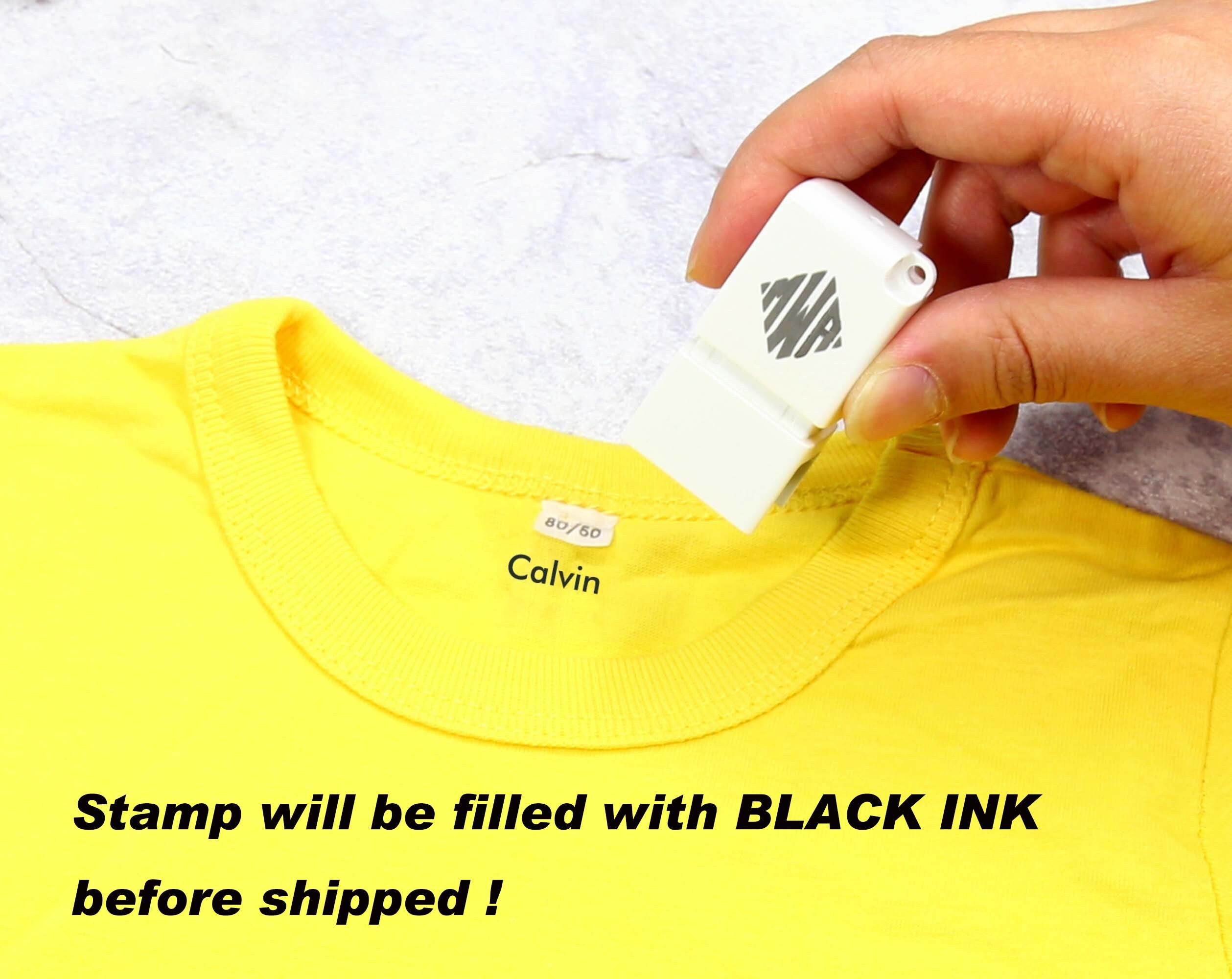 Custom Kids Clothing Name Stamp Clothing Label Stamp - Etsy