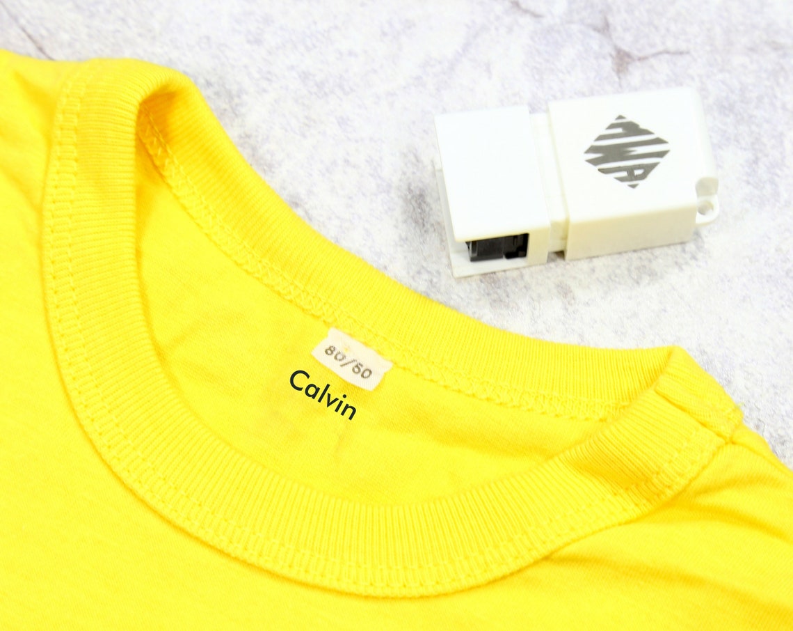 Custom Kids Clothing Name Stamp Clothing Label Stamp Etsy
