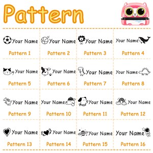 Custom Kid's Name Stamp: School Uniform Clothing Label image 2