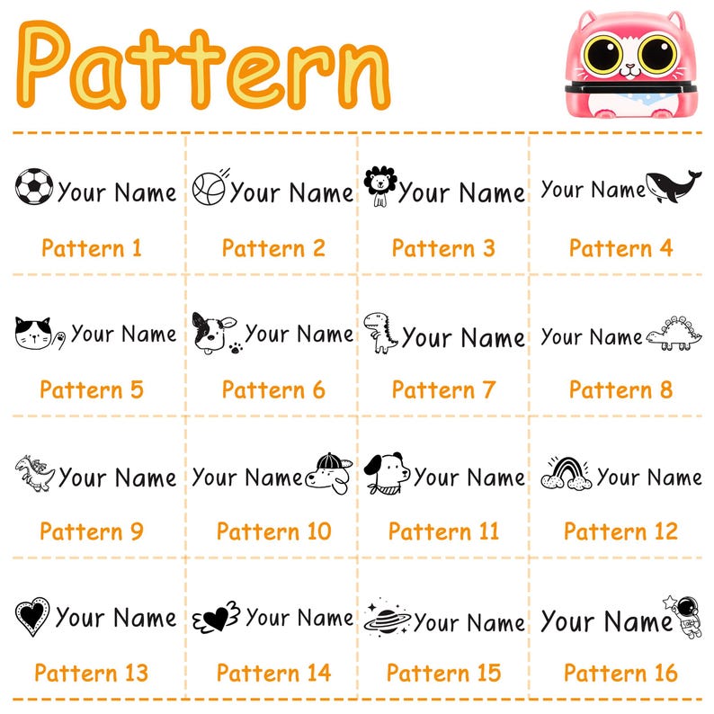 Custom Kid's Name Stamp: School Uniform Clothing Label image 2