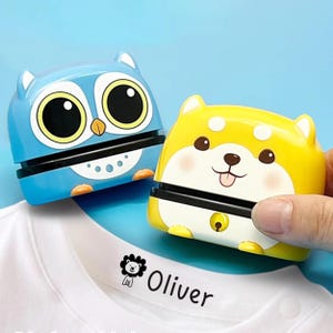 Customized Cartoon Clothing Label Stamp: School Uniform Name Stamp