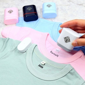 Sello con nombre para ropa personalizado, sello con etiqueta para ropa personalizado, sello con nombre para niños, sello con nombre para niños