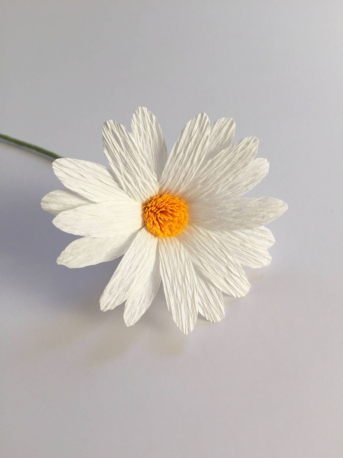 Crepe Paper Daisy, Single Stem, Paper Flowers, Wedding, Events, Home