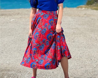 FINEZJA" Boho Skirt with Pockets – Colorful and Comfortable, Perfect for Every Day