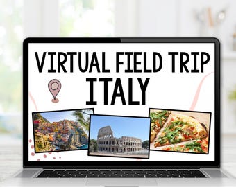 Virtual Field Trip to Italy for Homeschooler Country Study Research Project Digital Product with booklet