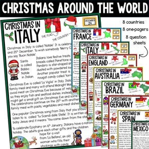 Kerstvakantie rond de wereld Printables uit 8 landen voor vakanties rond de wereld Onderzoek Homeschool en leraren kersteenheid