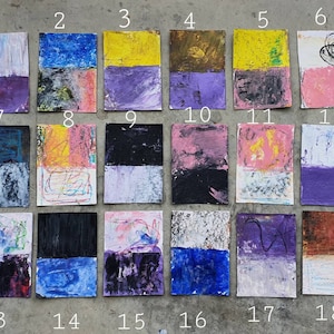 Tarjetas de invitación de boda / postales, pequeñas pinturas originales, tamaño de postal