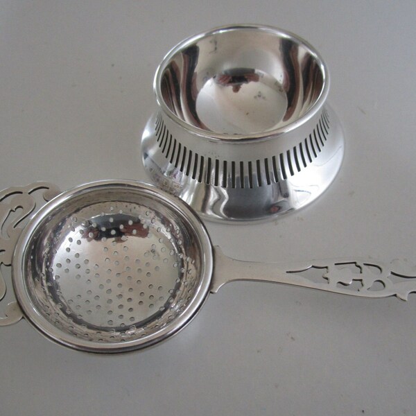 Antique Silver Tea Strainer Etsy