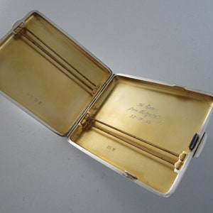 Solid Silver Cigarette Case 