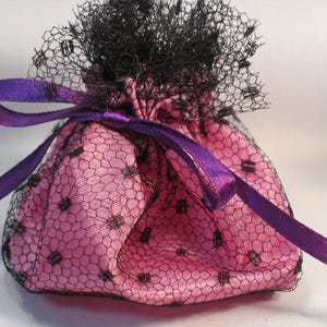 2 pochettes/bourses, fait main, pour emballage petits cadeaux image 2