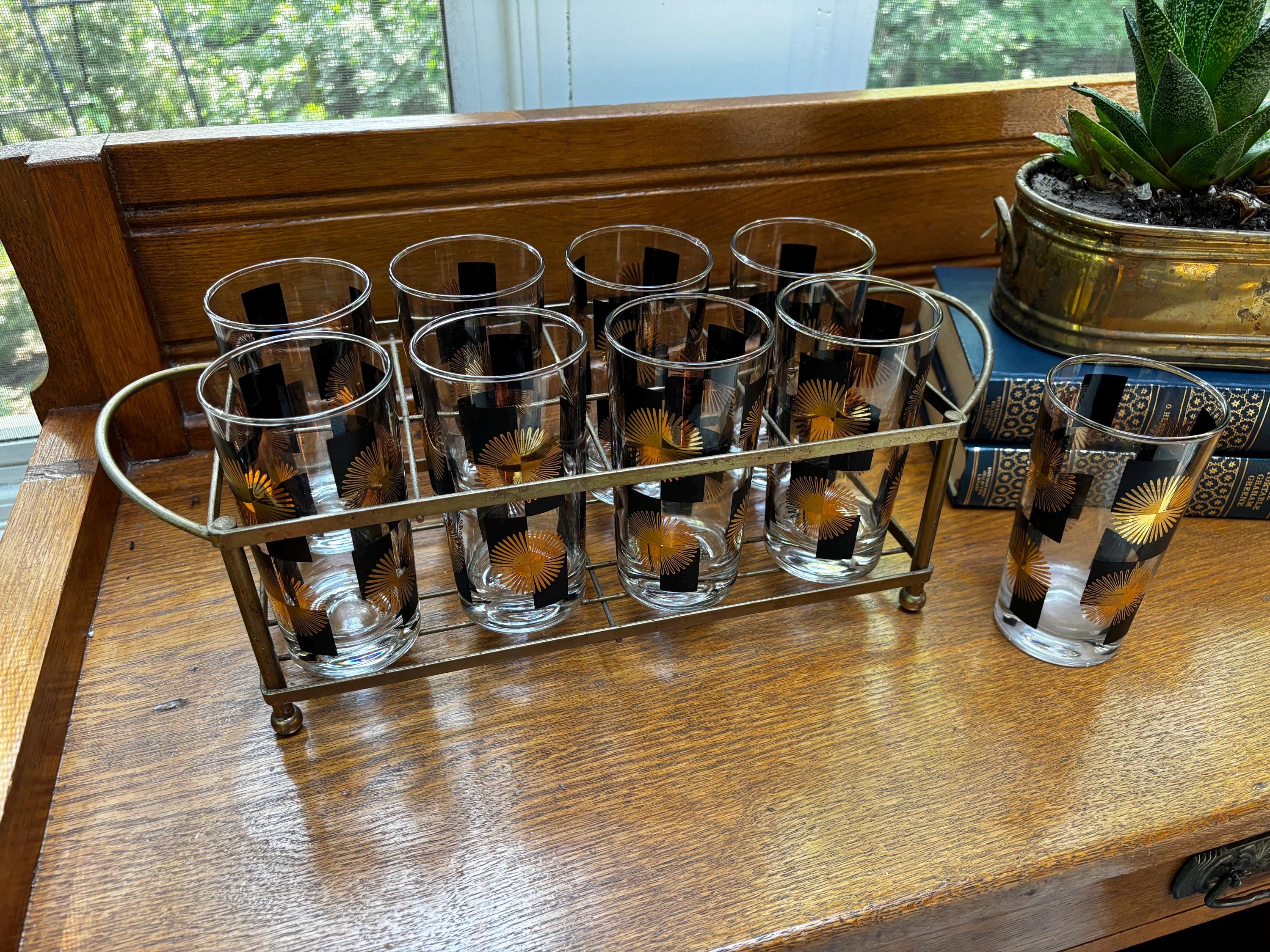 Mid Century Glassware Caddy - Etsy