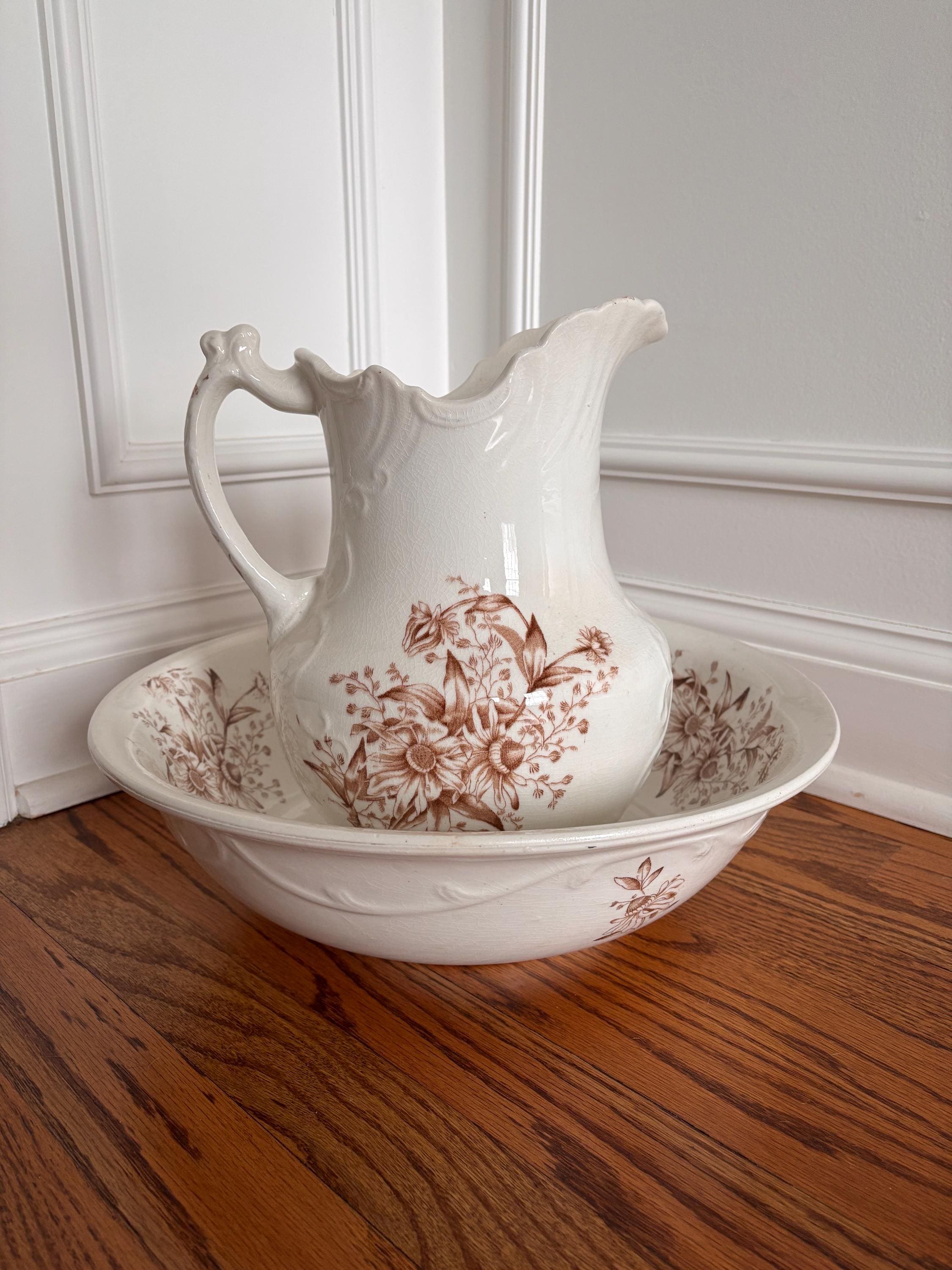 Vintage Basin and Pitcher - Etsy