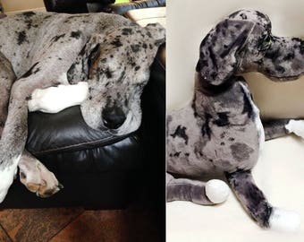 life size great dane stuffed animal