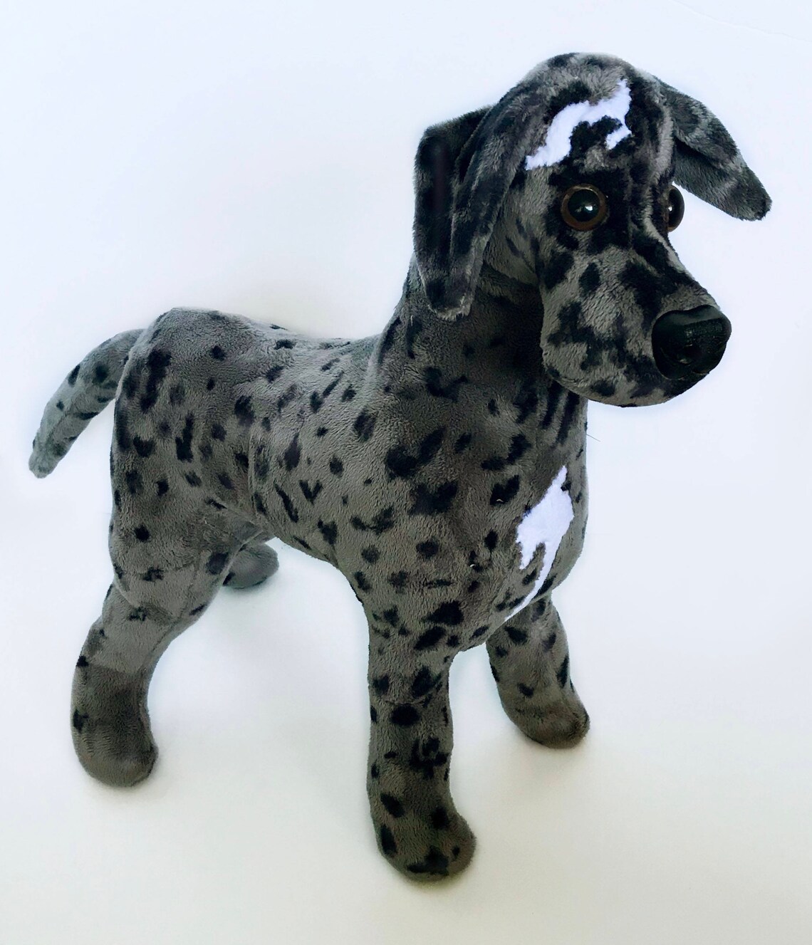 Great Dane Puppy Stuffed Animal Stuffed Dane Toy Great Dane Etsy