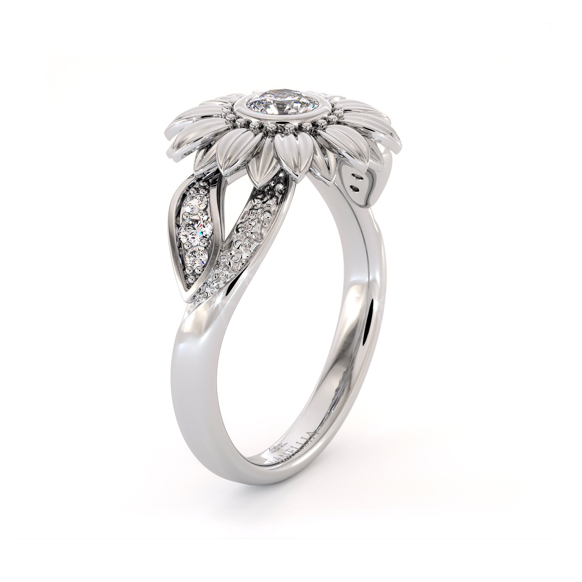Camellia jewelry sunflower best sale ring