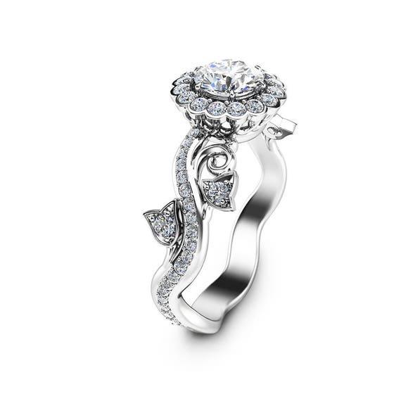 Half carat halo ring best sale