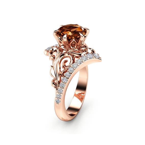 Cushion Brown Diamond Ring, Cushion Brown Diamond Engagement Ring, Cus –  FANCYDIAMONDJEWELS