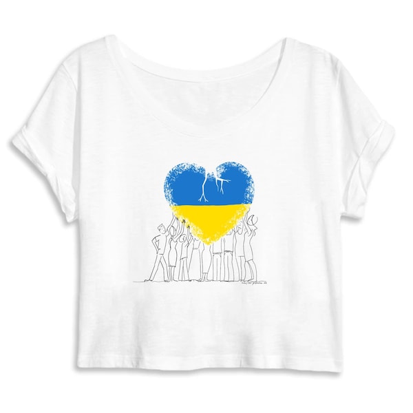 Ukraine support - crop top women