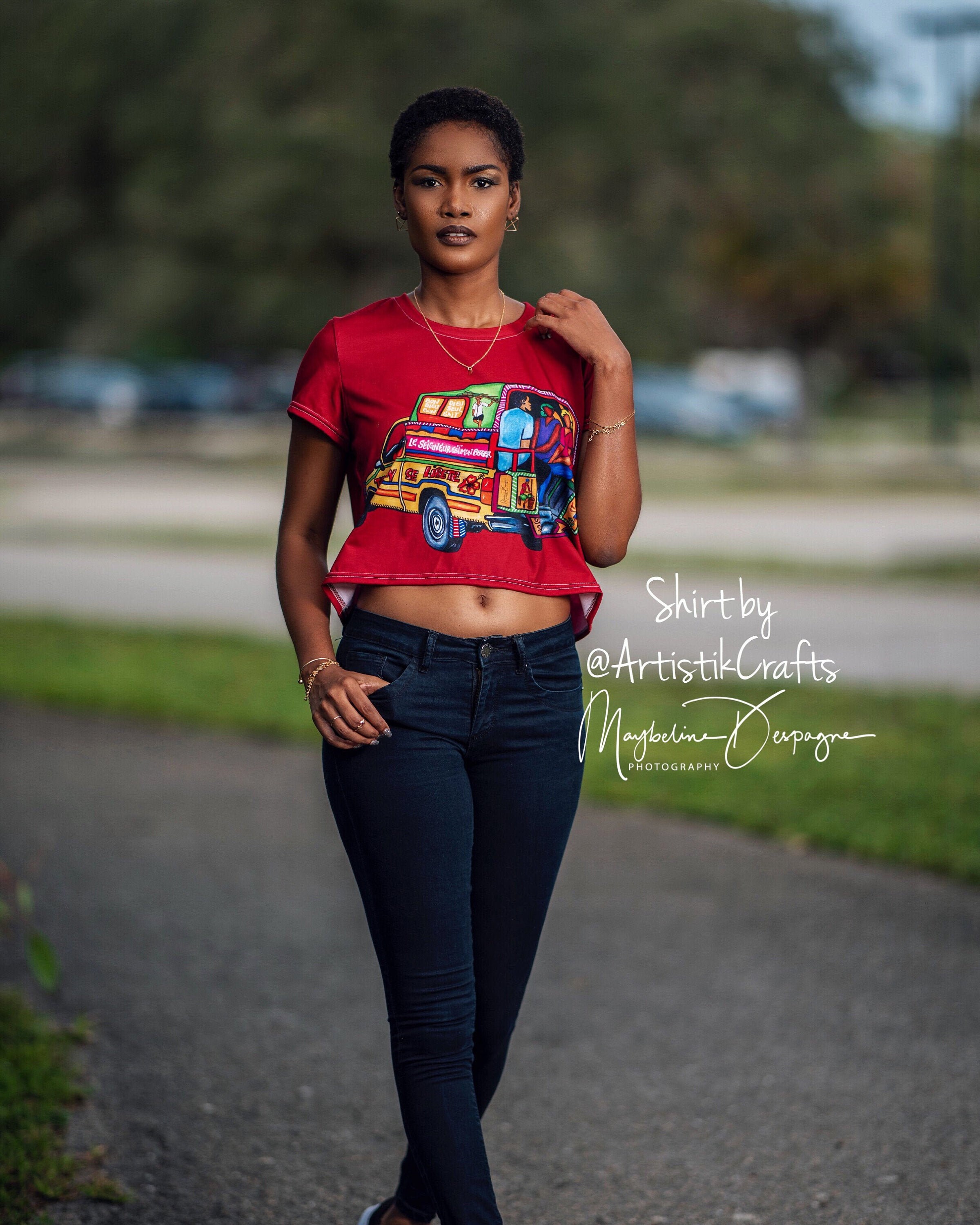 All-over Print Crop Tee - Etsy