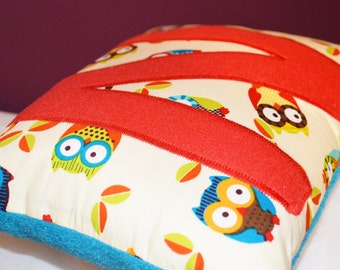 Mini Letter Owl Cushion, Personalised Owl Cushion,  Children's Personalised Cushion, Personalised Nursery Cushion, Kids Cushion, Baby Gifts