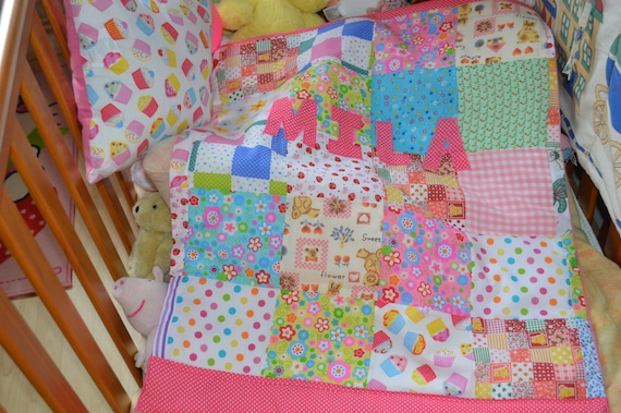 Baby Girl Patchwork Blanket, Girls Baby Blanket, Handmade Baby Blanket, Baby Patchwork Blanket, Handmade Baby Blanket, Toddler Blanket
