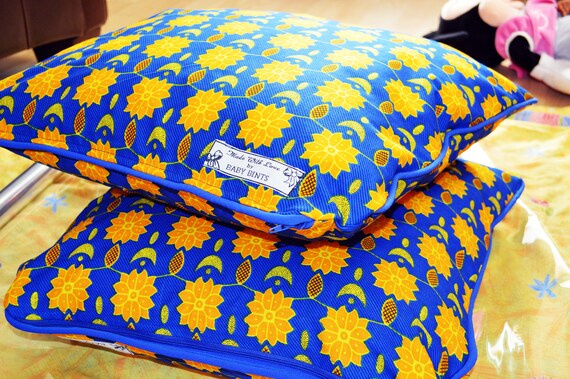 African Cushion Set 2 African Pillows African Fabric Etsy