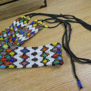 Gorgeous Vintage woven beaded micro bead belt, hippy / festival.