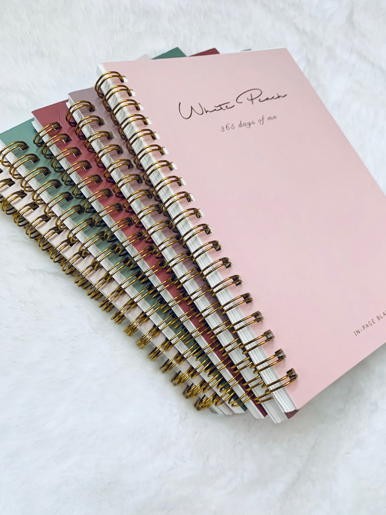 Cute A7 Spiral Bound Notebook 5x7 Lined Pages Dotted Pages Etsy