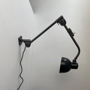 Old German Bauhaus wall lamp &quot;HALA 122&quot; industrial workshop old German lamp