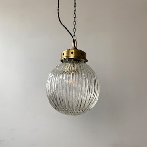 Antique Art-Deco XL Old French Pendant Lamp