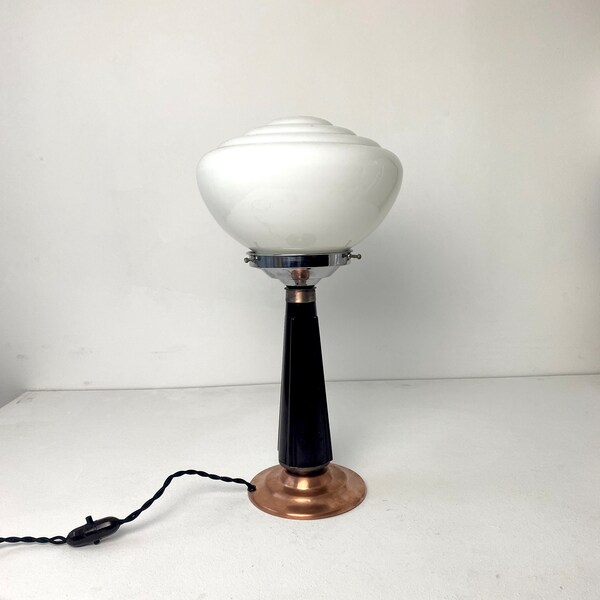 Ancienne grande lampe à poser ART-DECO vintage Old French Lamp